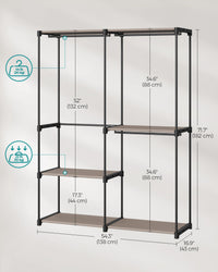 Freestanding Portable Closet With Shelves - product photo 47
