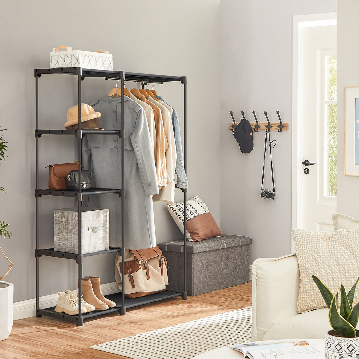 Freestanding Portable Closet With Shelves - product photo 65