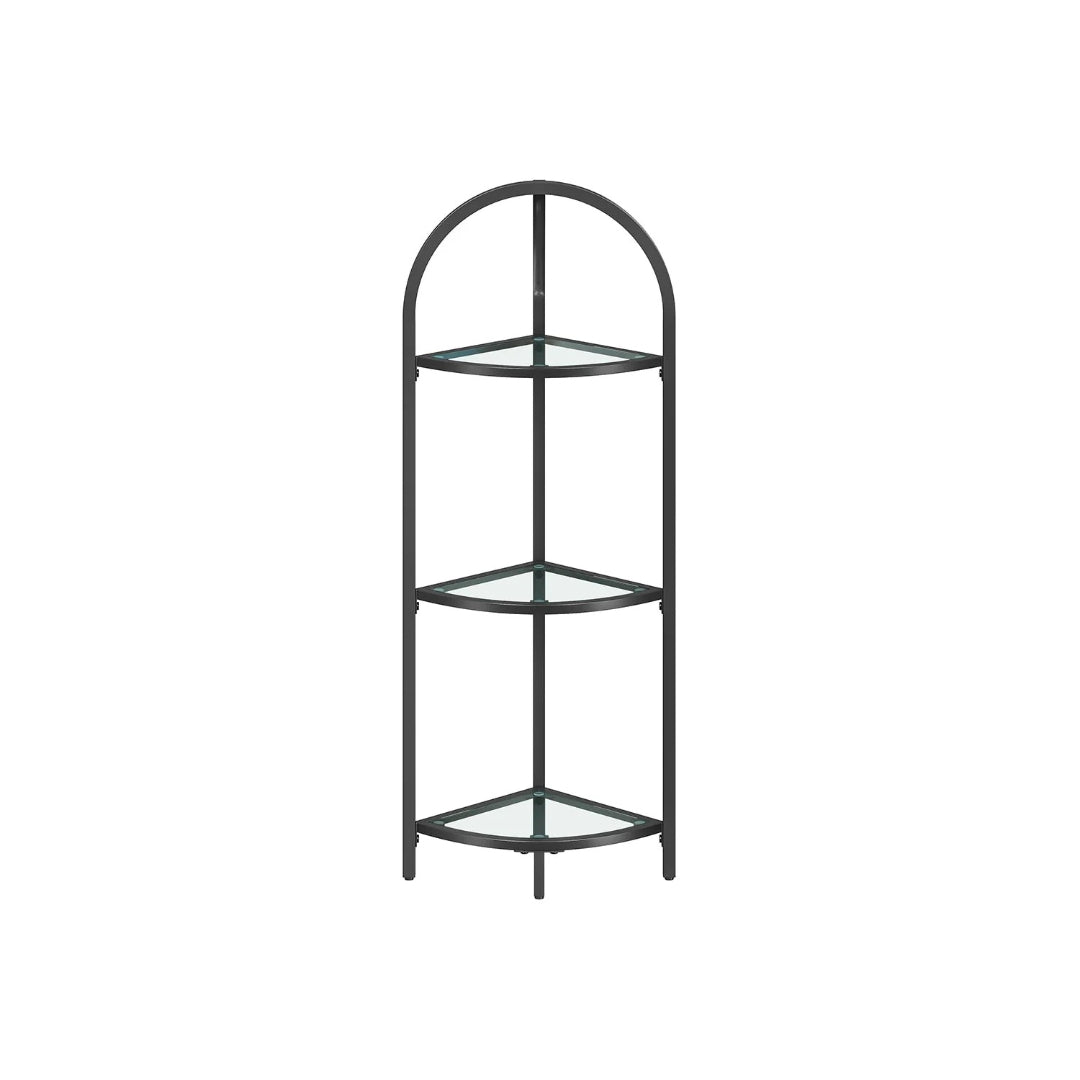 Glass Corner Shelf Stand 3 Or 5 Tier Storage Display Shelf – product view 3 | Amaraloft