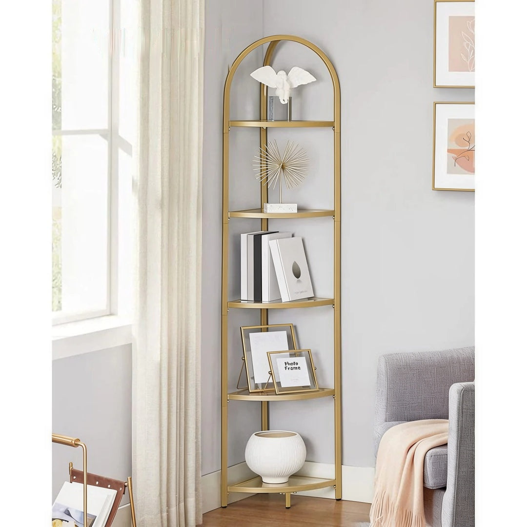 Glass Corner Shelf Stand 3 Or 5 Tier Storage Display Shelf – product view 17 | Amaraloft