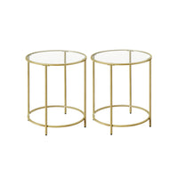 Glass End Table With Metal Frame - product photo 25