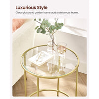Glass End Table With Metal Frame - product photo 28