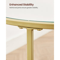 Glass End Table With Metal Frame - product photo 33