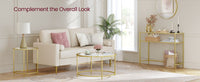 Glass End Table With Metal Frame - product photo 49