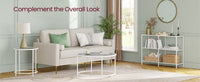 Glass End Table With Metal Frame, Set Of 1 Or 2 Living Room Tables - product photo 59