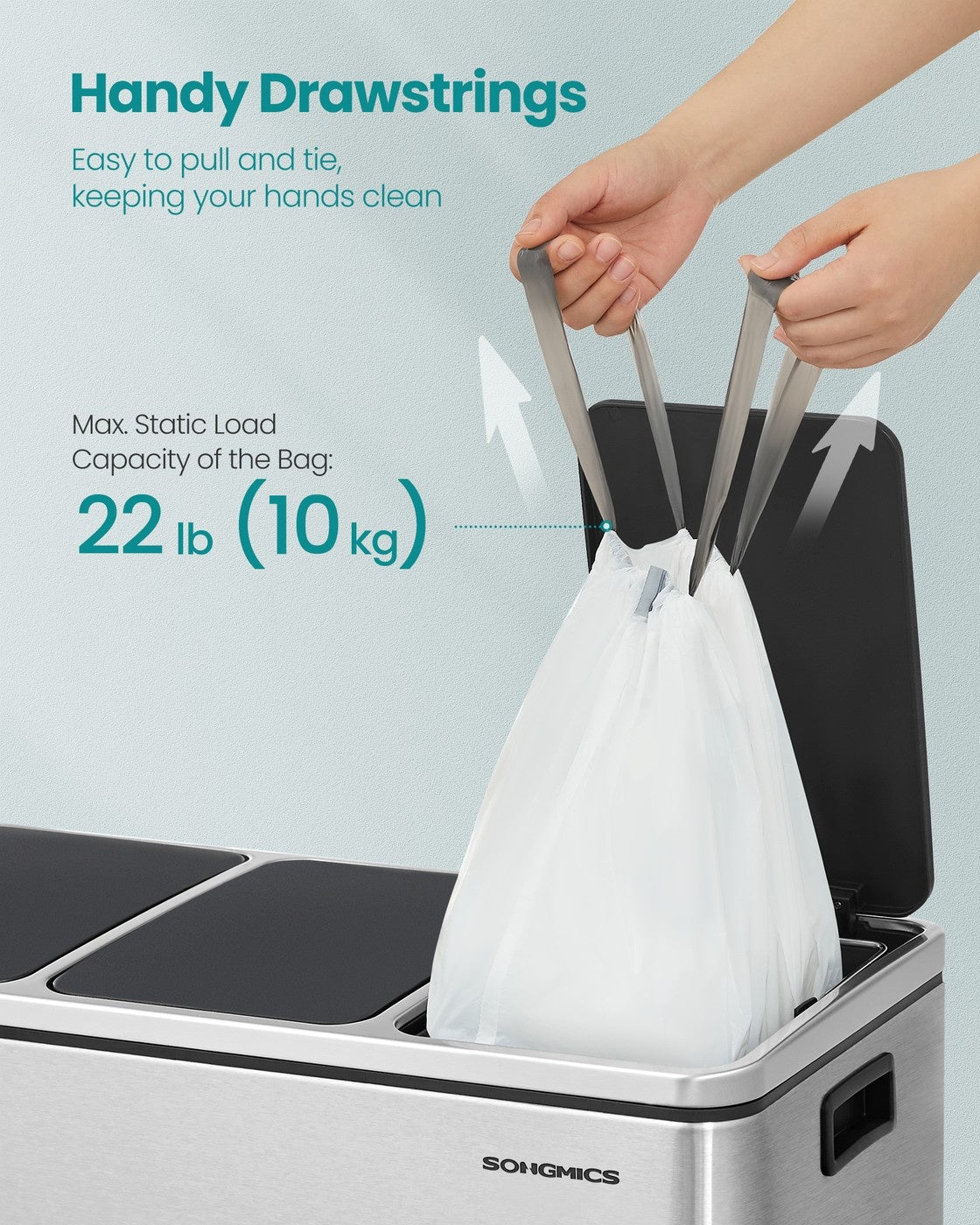 Heavy-Duty Garbage Bags With Drawstrings - product photo 20