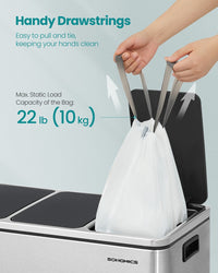 Heavy-Duty Garbage Bags With Drawstrings - product photo 26