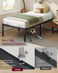 Heavy Duty Metal Bed Frame With Underbed Storage - product photo 03