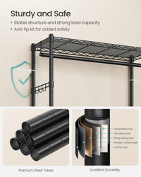 Heavy-Duty Rolling Clothes Rack - product photo 11