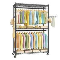 Heavy-Duty Rolling Clothes Rack - product photo 19
