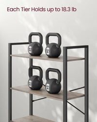 6 Tier Industrial Bookshelf With Steel Frame – product view 10 | Amaraloft