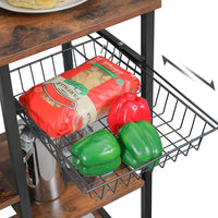 Industrial Brown Baker’s Rack With Shelves - product photo 07