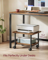 Under Desk Printer Stand With Wheels – product view 3 | Amaraloft