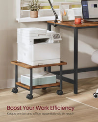 Under Desk Printer Stand With Wheels – product view 4 | Amaraloft