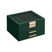 Jewelry Box Organizer With Glass Lid 2 To 6 Layer Storage – product view 5 | Amaraloft