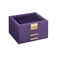 Jewelry Box Organizer With Glass Lid 2 To 6 Layer Storage – product view 11 | Amaraloft
