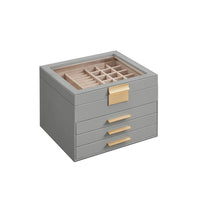 Jewelry Box Organizer With Glass Lid 2 To 6 Layer Storage – product view 15 | Amaraloft