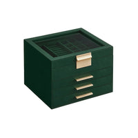 Jewelry Box Organizer With Glass Lid 2 To 6 Layer Storage – product view 16 | Amaraloft