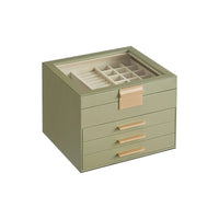 Jewelry Box Organizer With Glass Lid 2 To 6 Layer Storage – product view 17 | Amaraloft