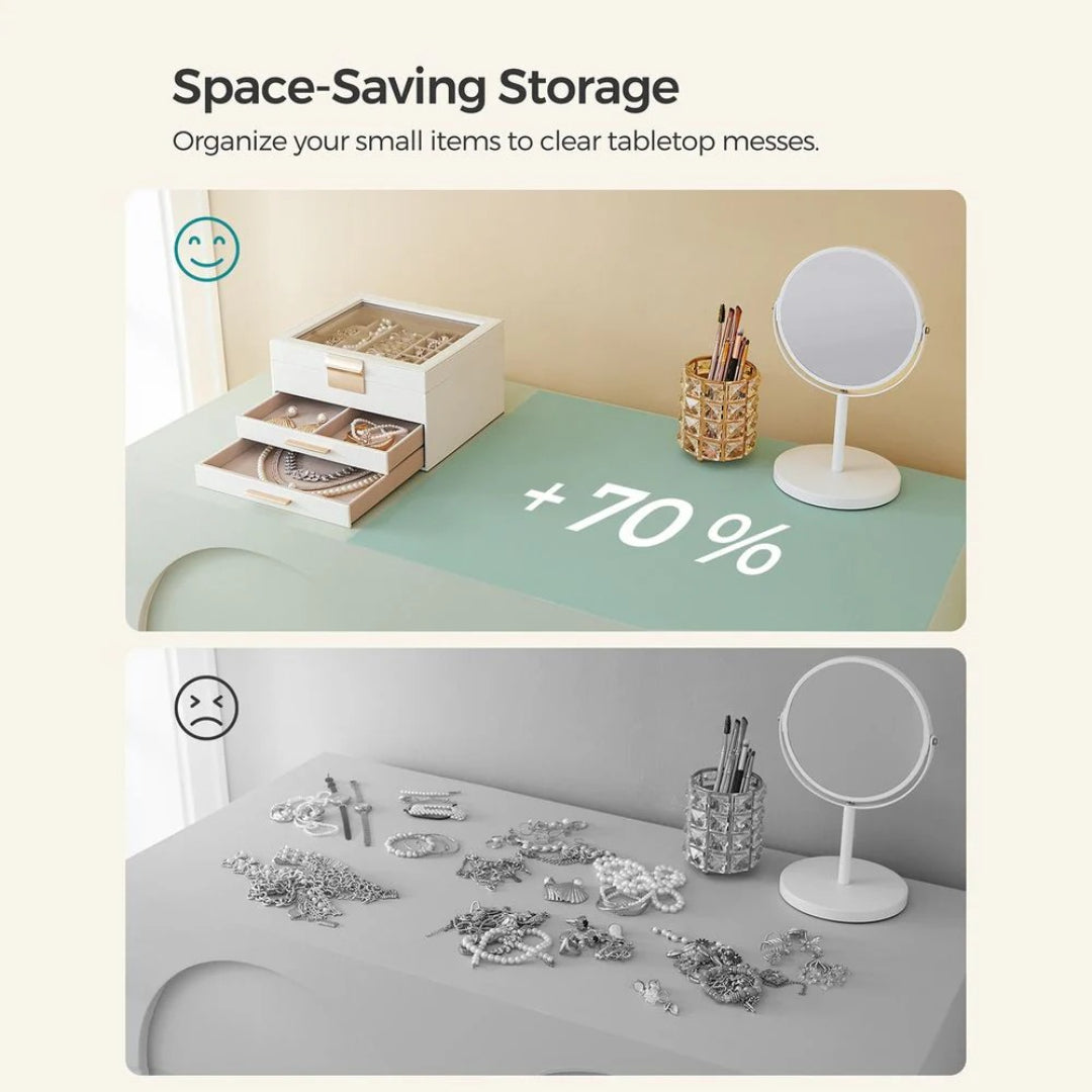 Jewelry Box Organizer With Glass Lid 2 To 6 Layer Storage – product view 28 | Amaraloft