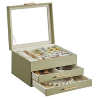 Jewelry Box Organizer With Glass Lid 2 To 6 Layer Storage – product view 48 | Amaraloft