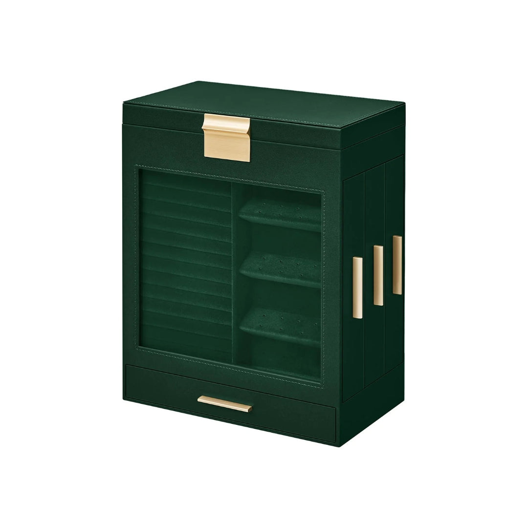 Jewelry Organizer Box With Mirror 5 Layer And Side Drawers – product view 5 | Amaraloft