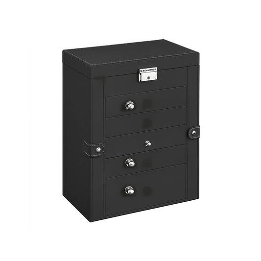 Large Jewelry Box Organizer 6 Tier With Drawers Mirror And Lock – product view 1 | Amaraloft