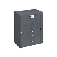 Large Jewelry Box Organizer 6 Tier With Drawers Mirror And Lock – product view 3 | Amaraloft