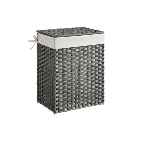 Laundry Basket With Lid 23.8 Gallon Rattan Hamper 23.6in High – product view 1 | Amaraloft