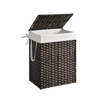 Laundry Basket With Lid 23.8 Gallon Rattan Hamper 23.6in High – product view 2 | Amaraloft