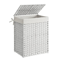 Laundry Basket With Lid 23.8 Gallon Rattan Hamper 23.6in High – product view 4 | Amaraloft