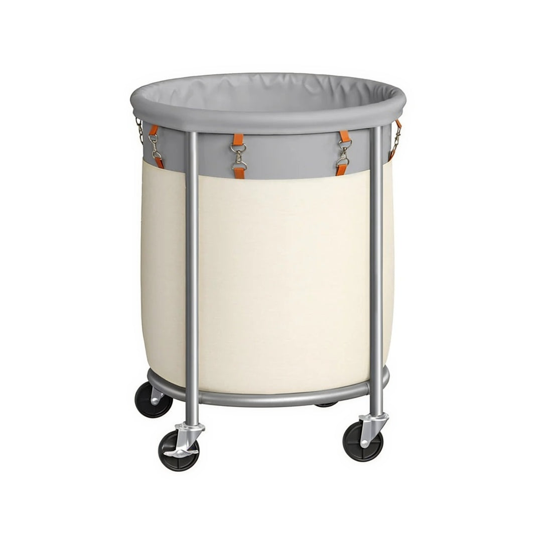 Laundry Basket With Wheels 29 Gallon Removable Bag 28in High – product view 6 | Amaraloft
