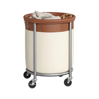 Laundry Basket With Wheels 29 Gallon Removable Bag 28in High – product view 7 | Amaraloft