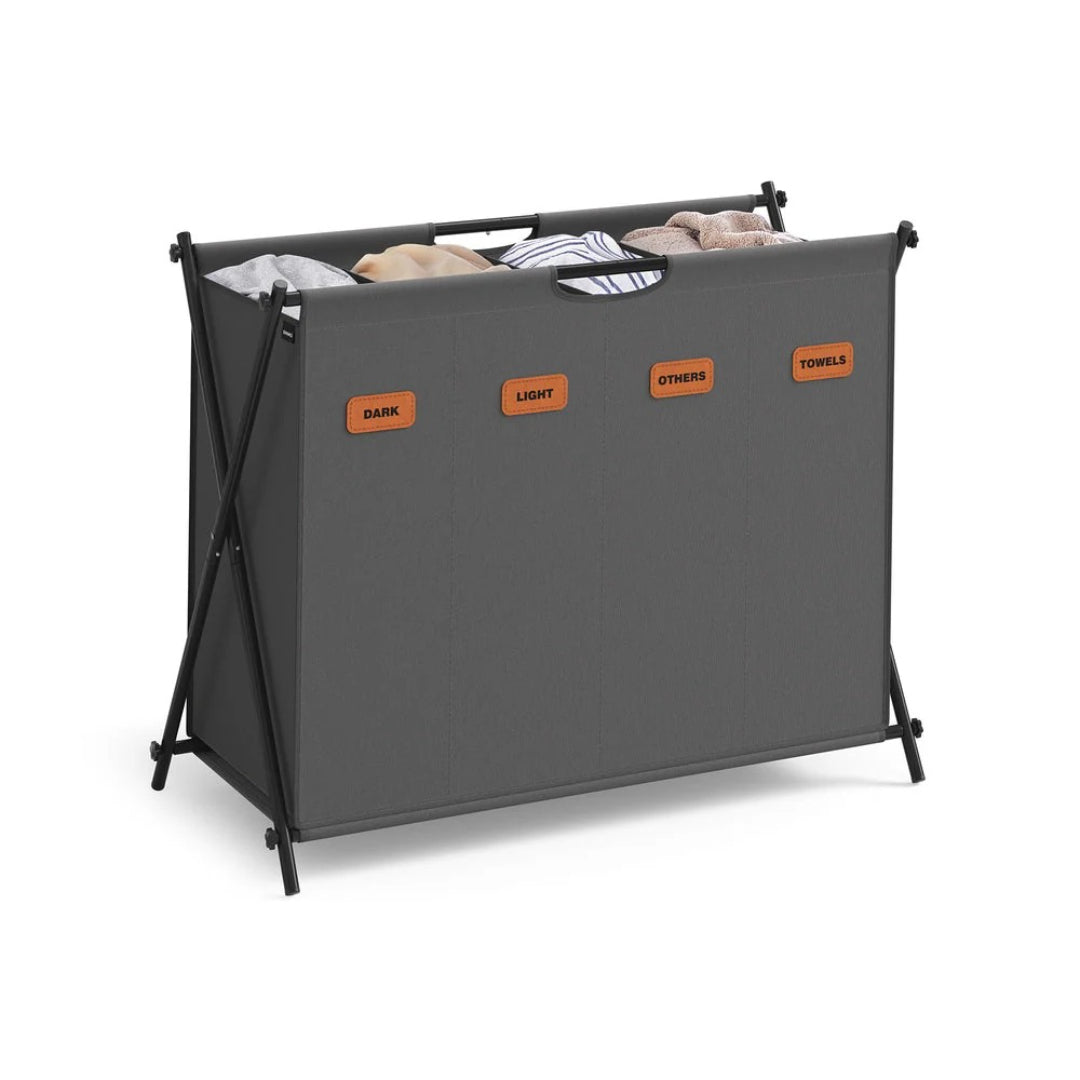 Laundry Hamper 4 Section 40.9 Gallon Collapsible Sorter – product view 6 | Amaraloft