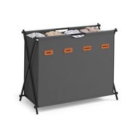 Laundry Hamper 4 Section 40.9 Gallon Collapsible Sorter – product view 6 | Amaraloft