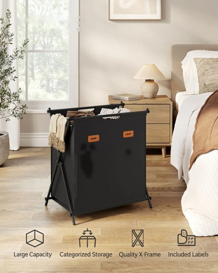 Laundry Hamper 4 Section 40.9 Gallon Collapsible Sorter – product view 7 | Amaraloft
