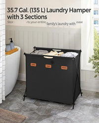 Laundry Hamper 4 Section 40.9 Gallon Collapsible Sorter – product view 13 | Amaraloft