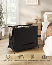 Laundry Hamper 4 Section 40.9 Gallon Collapsible Sorter – product view 15 | Amaraloft