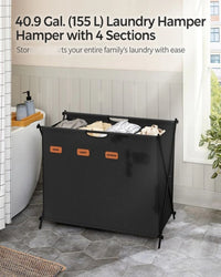 Laundry Hamper 4 Section 40.9 Gallon Collapsible Sorter – product view 16 | Amaraloft