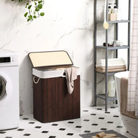 Laundry Hamper With Lid 2 Section 21.99 Gallon Sorter – product view 3 | Amaraloft
