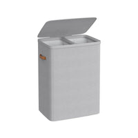 Laundry Hamper With Lid 44.9 Gallon 2 Compartment Sorter – product view 2 | Amaraloft