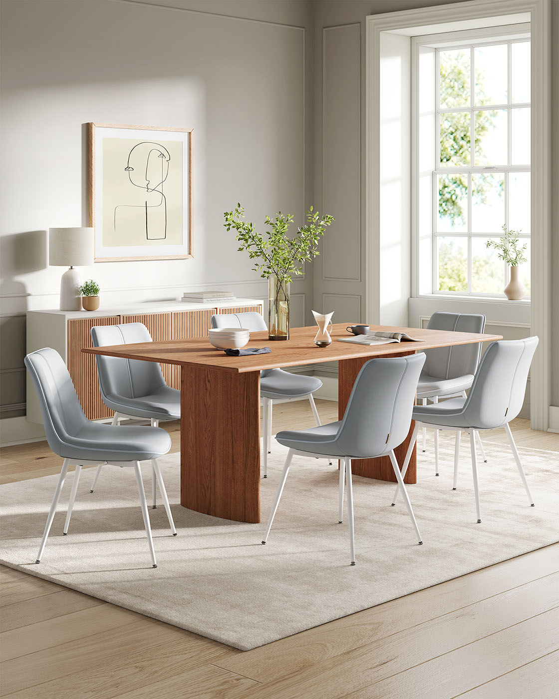 Leather Dining Chairs Set - product photo 26