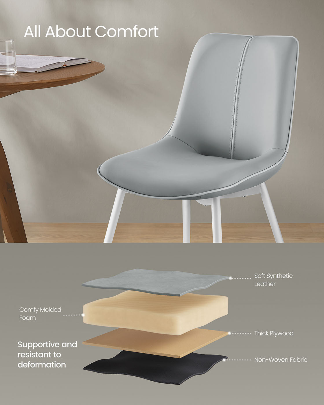 Leather Dining Chairs Set - product photo 28