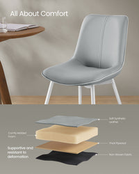 Leather Dining Chairs Set - product photo 28