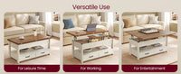 Lift Top Coffee Table With Storage Compartment And Sturdy Frame - product photo 18