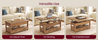 Lift Top Coffee Table With Storage Compartment And Sturdy Frame - product photo 20