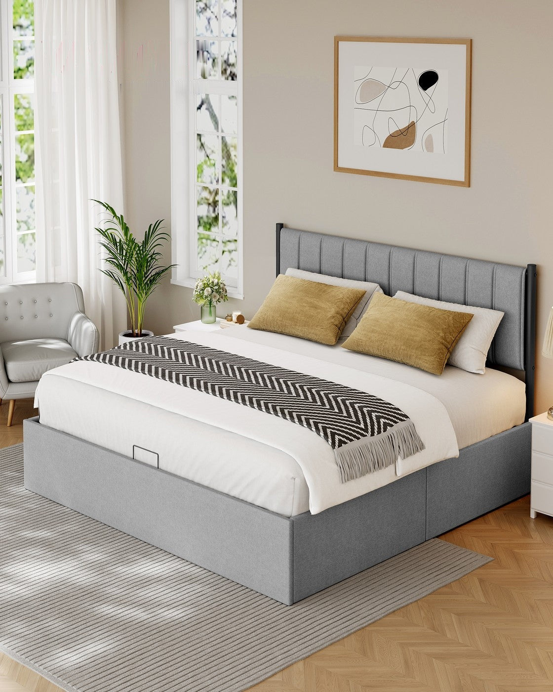 Lift Up Storage Bed Frame King Size - product photo 09