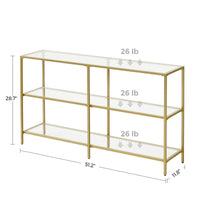 Modern Design Golden Glass Console Sofa Table - product photo 21