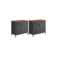 Modern Storage Chest With Pegboard Door, Multifunctional Storage Cabinet - product photo 26