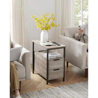 Narrow End Table With Charging Station And 2 Drawers – product view 26 | Amaraloft